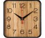 Часы настенные СН 1918 - 112 квадрат 19х19см, корпус черный "Дерево"  (10)астенные часы оптом с доставкой по Дальнему Востоку. Настенные часы оптом со склада в Новосибирске.