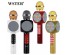 Мини колонки  Микрофон+светомузыка+Bluetooth+USB+радио+аккумулятор WSTER WS-1816 МЯТАЯ УПАК
