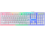 Клавиатура DEFENDER White GK-172 RU,игровая,радужн,подсветка 104кн