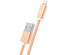 Кабель USB - 8pin HOCO X2 Knitted нейлон золото (2,4А, для iPhone5/6/7) 1мВостоку. Адаптер Rolsen оптом по низкой цене. Качественные адаптеры оптом со склада в Новосибирске.
