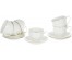 ГРАЦИЯ Шелк, набор чайный (12) 6 чашек 220мл + 6 блюдец, NEW BONE CHINA 101-01005