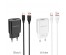 Блок пит USB сетевой  BOROFONE BA20A + кабель TypeC Чёрн (1USB, 2100mA)USB Блоки питания, зарядки оптом с доставкой по России.
