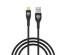 Кабель USB - 8pin Smart, 1м, 2.4A, тканевая оплетка, черный