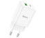 Блок пит USB сетевой  HOCO N28 Founder PD20W+QC3.0 1хUSB-С, 1хUSB-A, 3А, белое (13/130)
