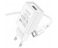 Блок пит USB сетевой  BOROFONE BA68A + кабельTYPE-C Белый (1USB, 2100mA)USB Блоки питания, зарядки оптом с доставкой по России.